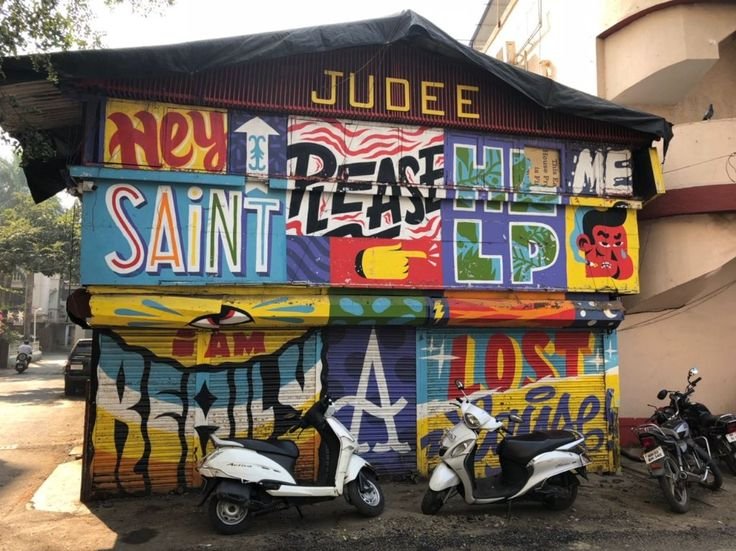 Street art in Bandra, Mumbai