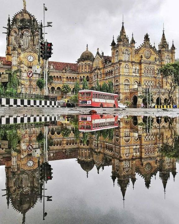 CST in the Monsoon, Mumbai