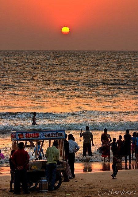 Juhu Beach Sunset, Mumbai